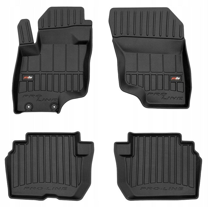 Frogum 3D Premium gulvmatter i TPE til Mitsubishi Eclipse Cross 2018- – svart, vanntett, 60 mm sidekant