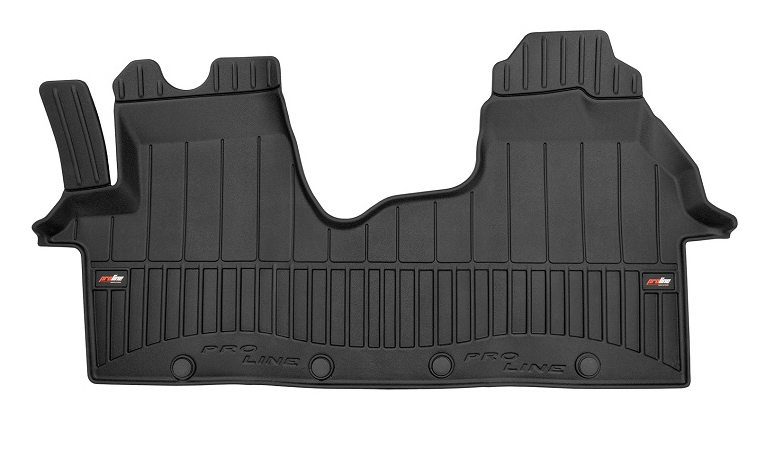 Frogum 3D Premium gulvmatter i TPE til Renault Trafic III (2014–) – svart, 60 mm sidekant, vanntett