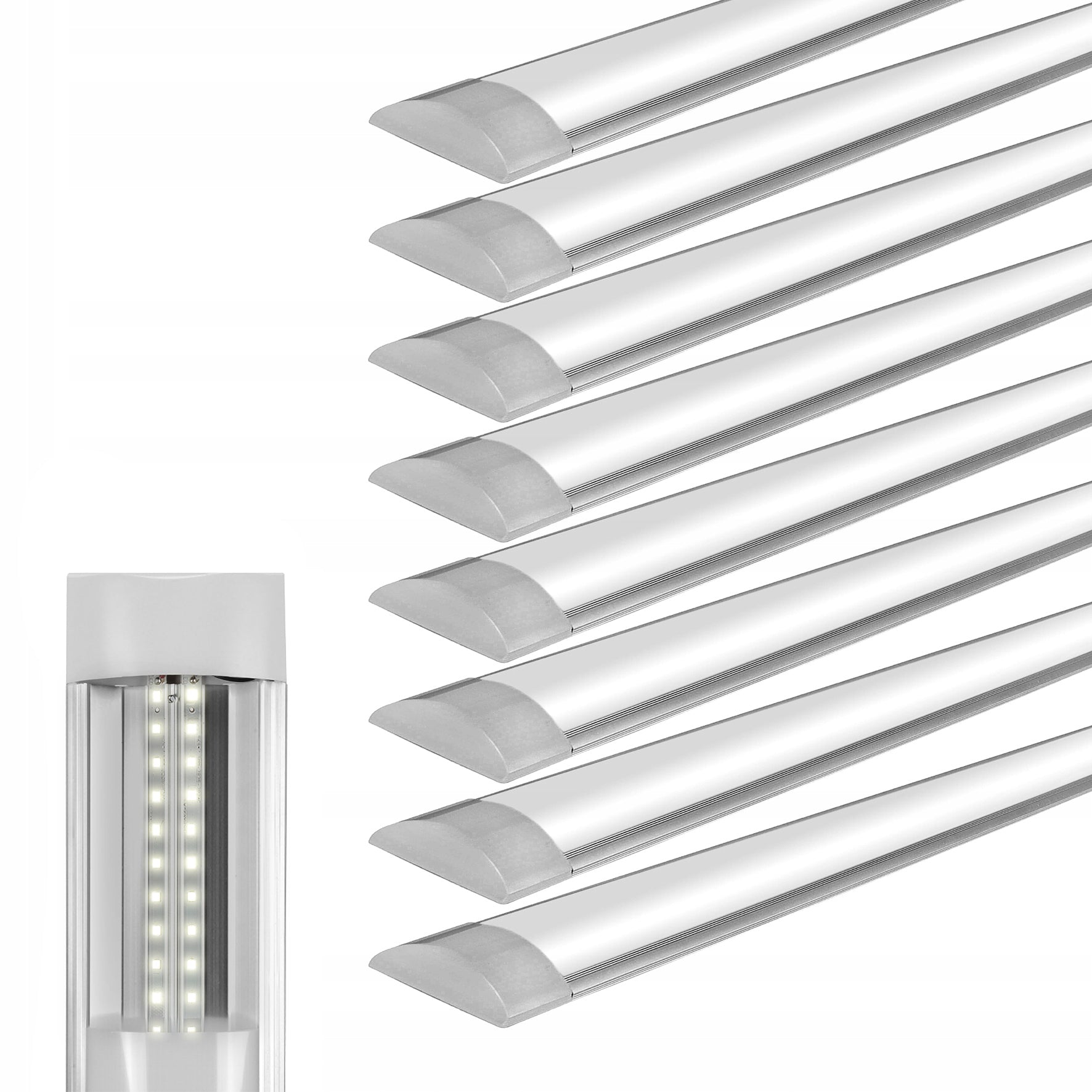 8X Panel Lampe LED Overflate-Montert 120cm 36W