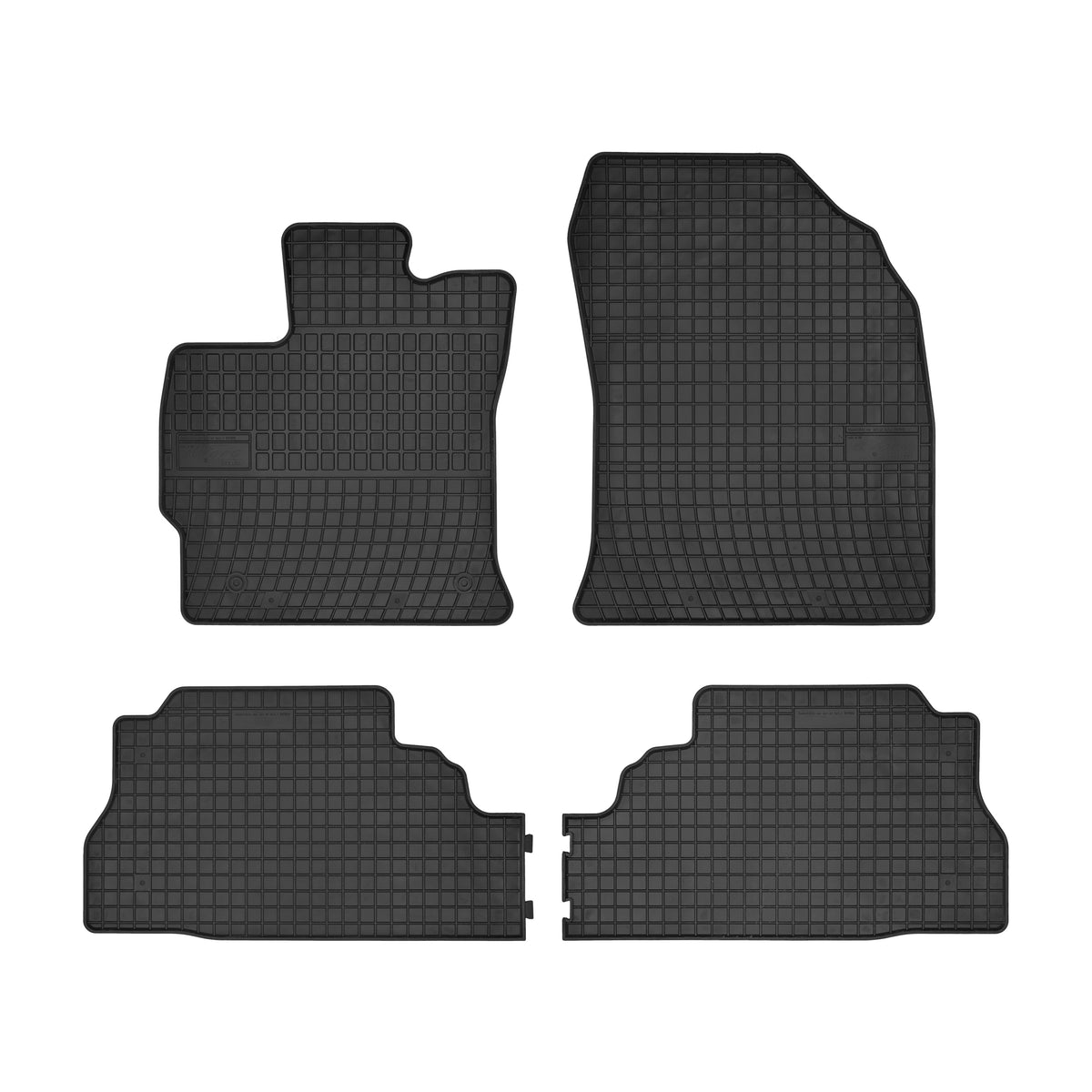 Frogum gummimatter til Toyota Prius Facelift 2011-2015 – 4-delt sett med 1 cm sidekant, svart-anthracite