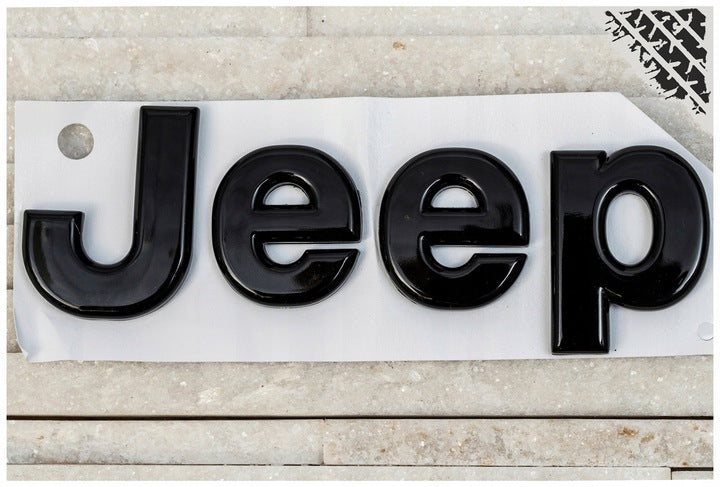 Emblem Jeep Sidemblem Wrangler Black - nærbilde