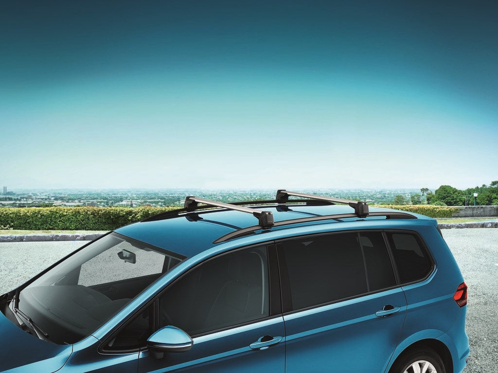 Takstativ fra OEM til Vw Touran II 2015 og nyere, aluminium, enkel montering på takrails