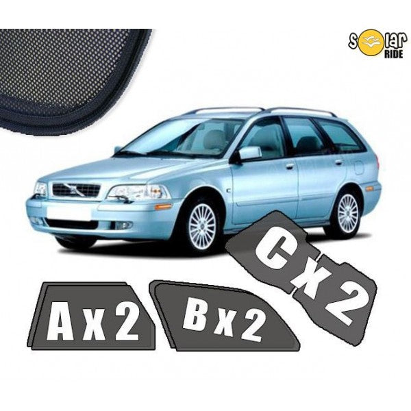 Sr solskjerm i akryl til Volvo V40 (STV) for bedre ventilasjon og regnbeskyttelse
