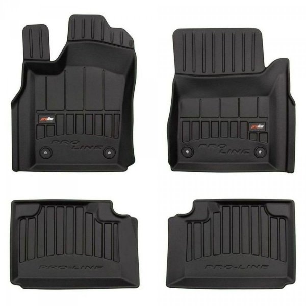 Frogum 3D Premium gulvmatter til Jeep Grand Cherokee IV (WK2) 2010–2021 – svart TPE med høy sidekant
