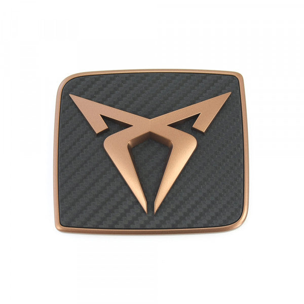 Emblem/logo til Seat CUPRA Ateca > Copper / Carbon i kobber og karbon med perfekt passform og original design