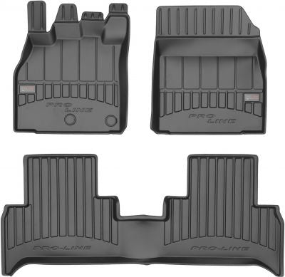 Frogum 3D Premium TPE gulvmatter til Renault Scenic III / Grand Scenic III 2009-2016 – svart, vanntett med 60mm sidekant