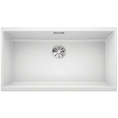 Blanco Subline 800-U kjøkkenvask i hvit granittkompositt med én kum, undermontert, 800x400 mm