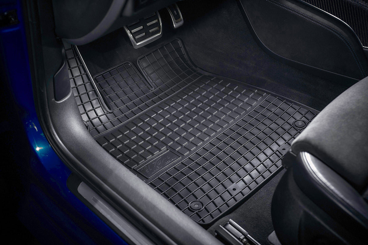 Frogum gummimatter til Peugeot Rifter VAN (2018–) – svart-anthracite, 1 cm sidekant, 2 stk i sett