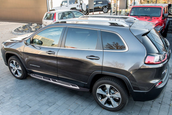 Stigtrinn fra Ventshield til Jeep Cherokee V V-Class 2013-2018 i aluminium og ABS