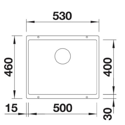 Måltegning Blanco Subline 500-U – mål 500x400 mm