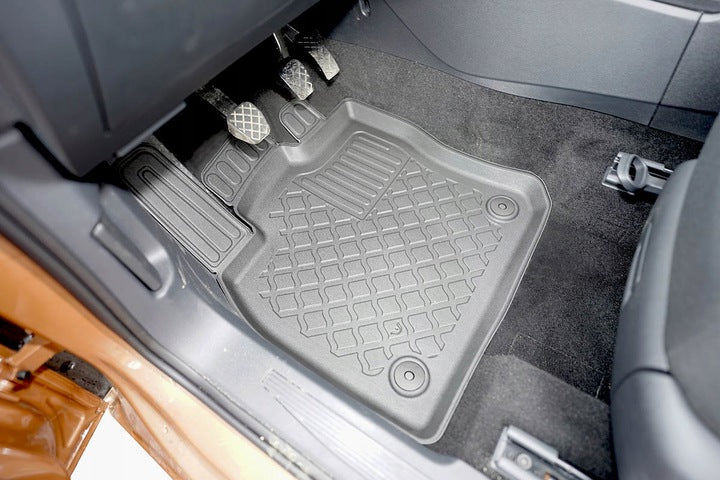 Aristar Guardliner gummimatter til VW Caddy V (2020–) – antiskli myk plast, grå matt, sett med 4