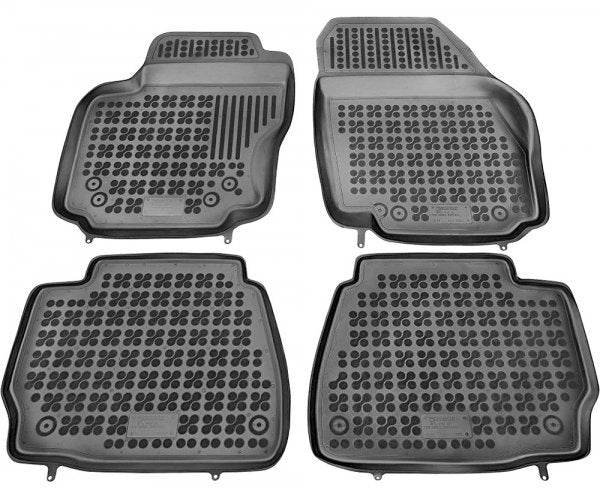 Rezaw-Plast gummimatter med høykant til Ford Mondeo IV (2007–2014) – svart sett med 4 matter