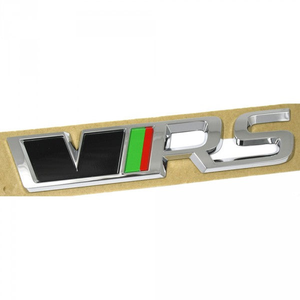 Emblem/logo til Skoda 245 Black / Red / Green i RS-utforming for bakluke, laget i ABS Automotive-materiale