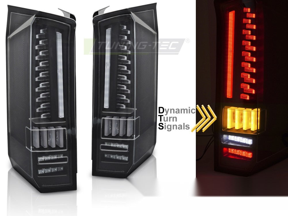 Detaljbilde av baklykter MAN TGE 17- med LED-detaljer.