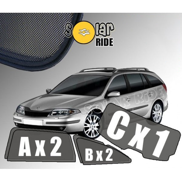 Sr solskjerm i akryl til Renault LAGUNA (STV) II, vindavviser og regnbeskyttelse