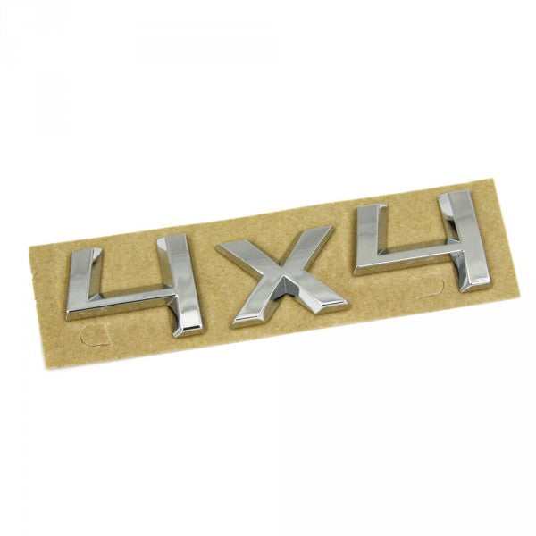 Emblem/logo til Skoda 4X4 Chrome i krom ABS-materiale for montering på bakluke
