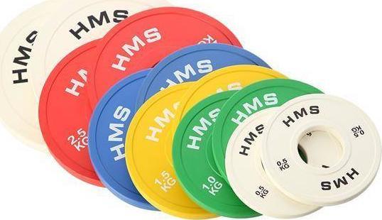 Vektskive på 2x2 kg i sort gummi med 51 mm hull, vist liggende ved siden av hverandre mot hvit bakgrunn.