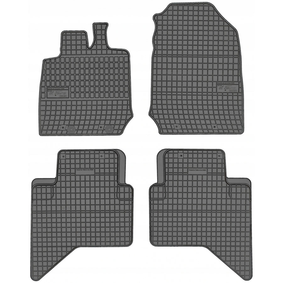 Frogum gummimatter til Isuzu D-Max III (2019-) – svart, 4-delers sett med 1 cm sidekant