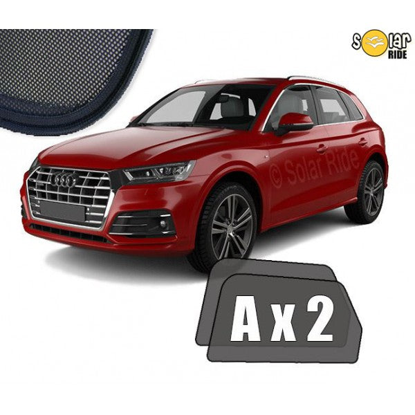 Sr solskjerm i akryl til Audi Q5 FY med enkel montering og vindavvisning