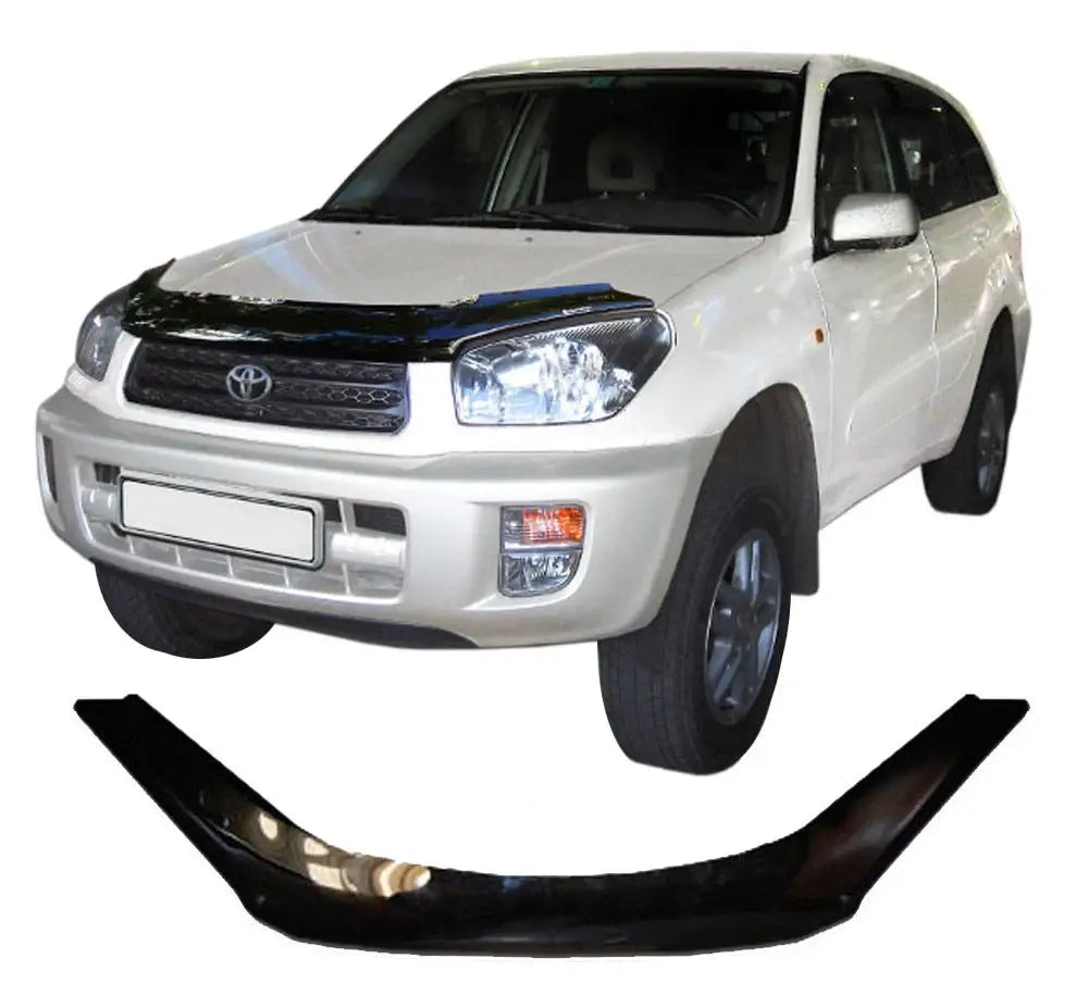 Scoutt panserbeskytter i akryl til Toyota RAV4 II (2000-2005) gir effektiv beskyttelse mot steinsprut og insekter