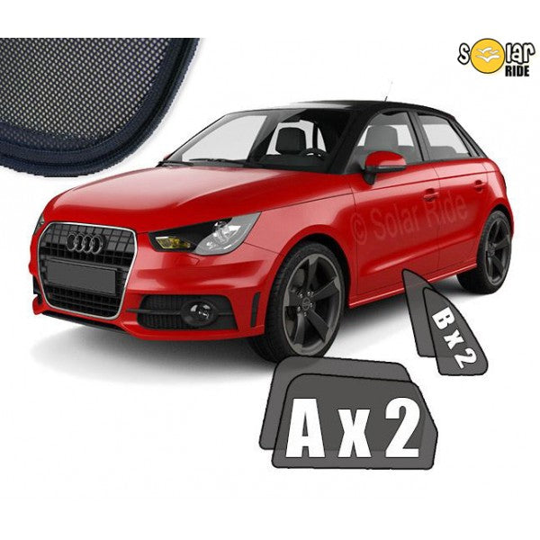 Sr solskjerm i akryl til Audi A1 8X Sportback - vindavviser og regnbeskyttelse med enkel montering