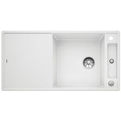 Blanco Axia III XL 6 S hvit kjøkkenvask i granitt med langt avrenningsfelt 1000x510 mm