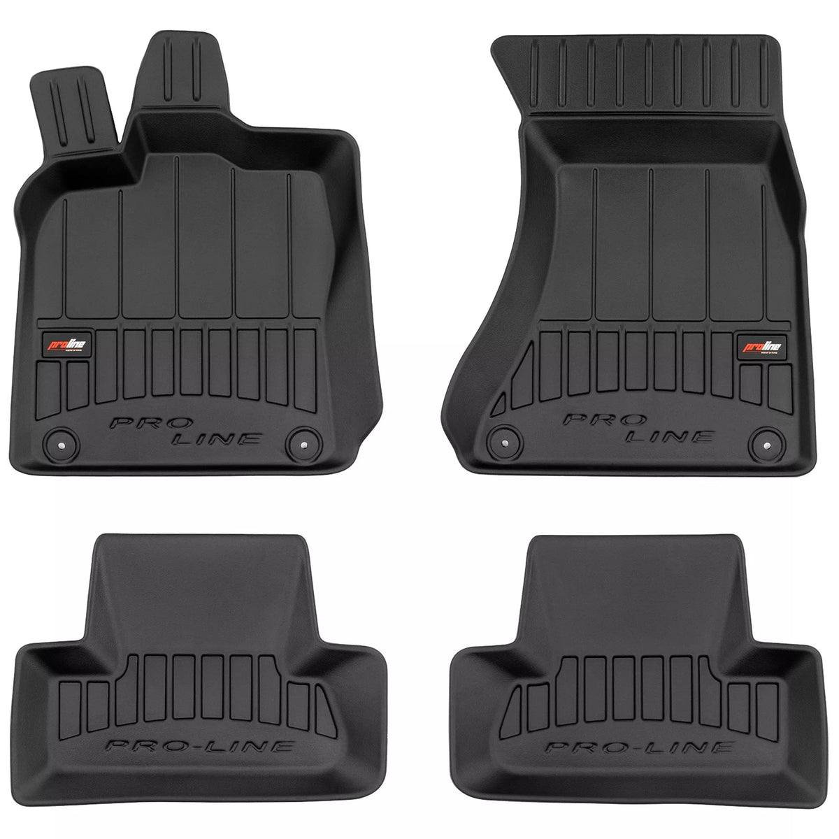 Frogum 3D Premium gulvmatter i TPE til Audi Q5 8R 2008-2016 – svart, vanntett, 4 stk.