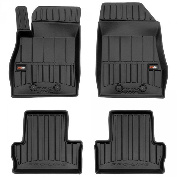 Frogum 3D Premium TPE-gulvmatter til Opel Ampera liftback (2012-2014) – svart sett med 4 matter og 60 mm sidekant
