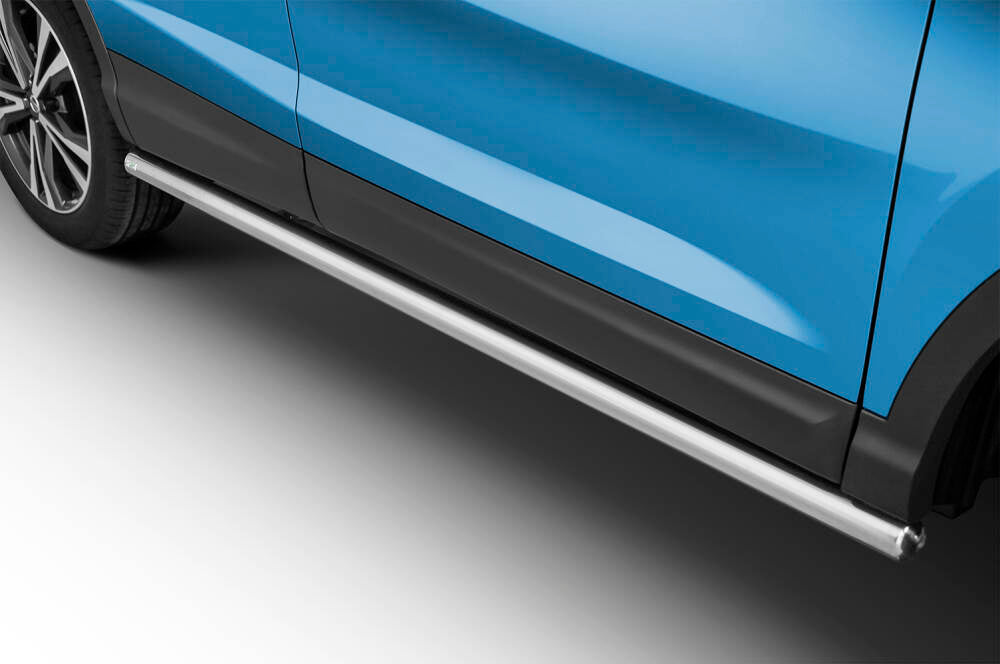 Stigtrinn fra Steeler til Nissan Qashqai (J11) Facelift 2017-2021 i polert krom og rustfritt stål