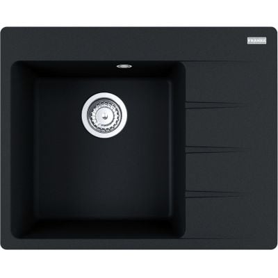 Franke Centro 611-62 TL kjøkkenvask i granittkompositt, onyx grå, med avrenningsfelt