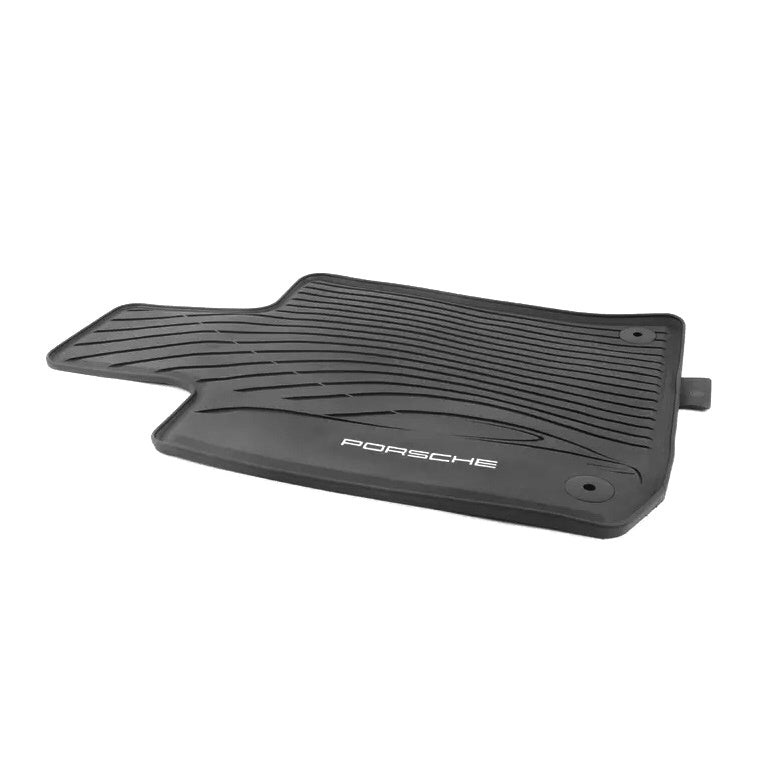 Gulvmatter Porsche Panamera I (970) (2009-2016) – med kant | Porsche OEM - sett bakfra