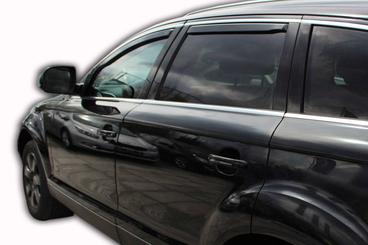 Vindavviser til Audi Q7 I 4L 2005-2015 i PMMA Plexi fra Heko – beskytter mot vind og regn