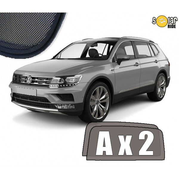 Sr solskjerm i akryl til Vw Tiguan Allspace - vindavviser med enkel montering og roykfarget finish