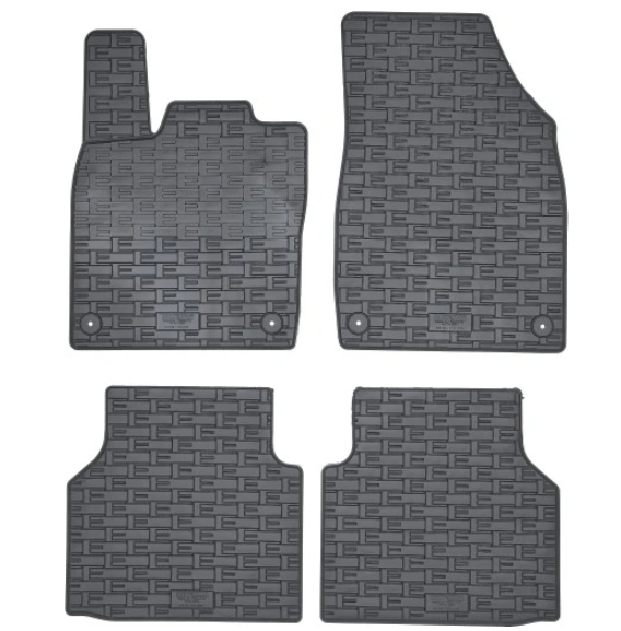 CikCar gummimatter til Audi E-Tron Q4 2021– – antiskli, luktfrie, 4 stk med 10 mm kant
