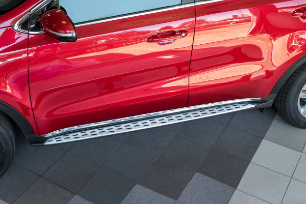 Stigtrinn Ventshield til Kia Sportage 2015-2021 i aluminium og ABS, enkel montering