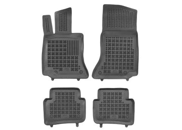 Rezaw-Plast TPE-gummimatter til Mercedes C (W206 / S206 / X206) Sedan – svart, 4-delers sett med 30 mm kanter