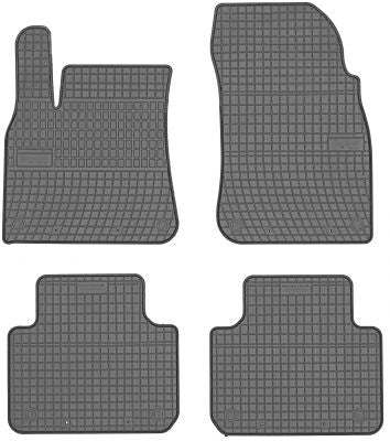Frogum gummimatter til Porsche Cayenne III (9YA) 2017– med 1 cm sidekant – sett med 4 stk., svart-anthracite