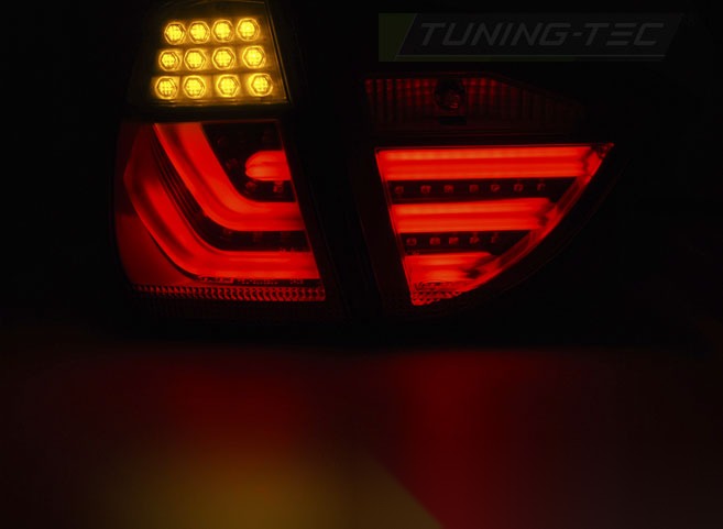 Detaljbilde av baklykter BMW E91 09-11 med detaljer.
