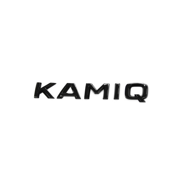 Originalt Skoda emblem i svart blank for Skoda Kamiq, monteres på bakluke, UV- og temperaturbestandig
