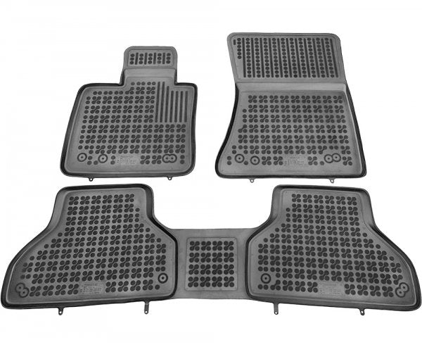 Rezaw-Plast gulvmatter til Bmw X5 II (E70) / X6 (E71) – gummi med høykant
