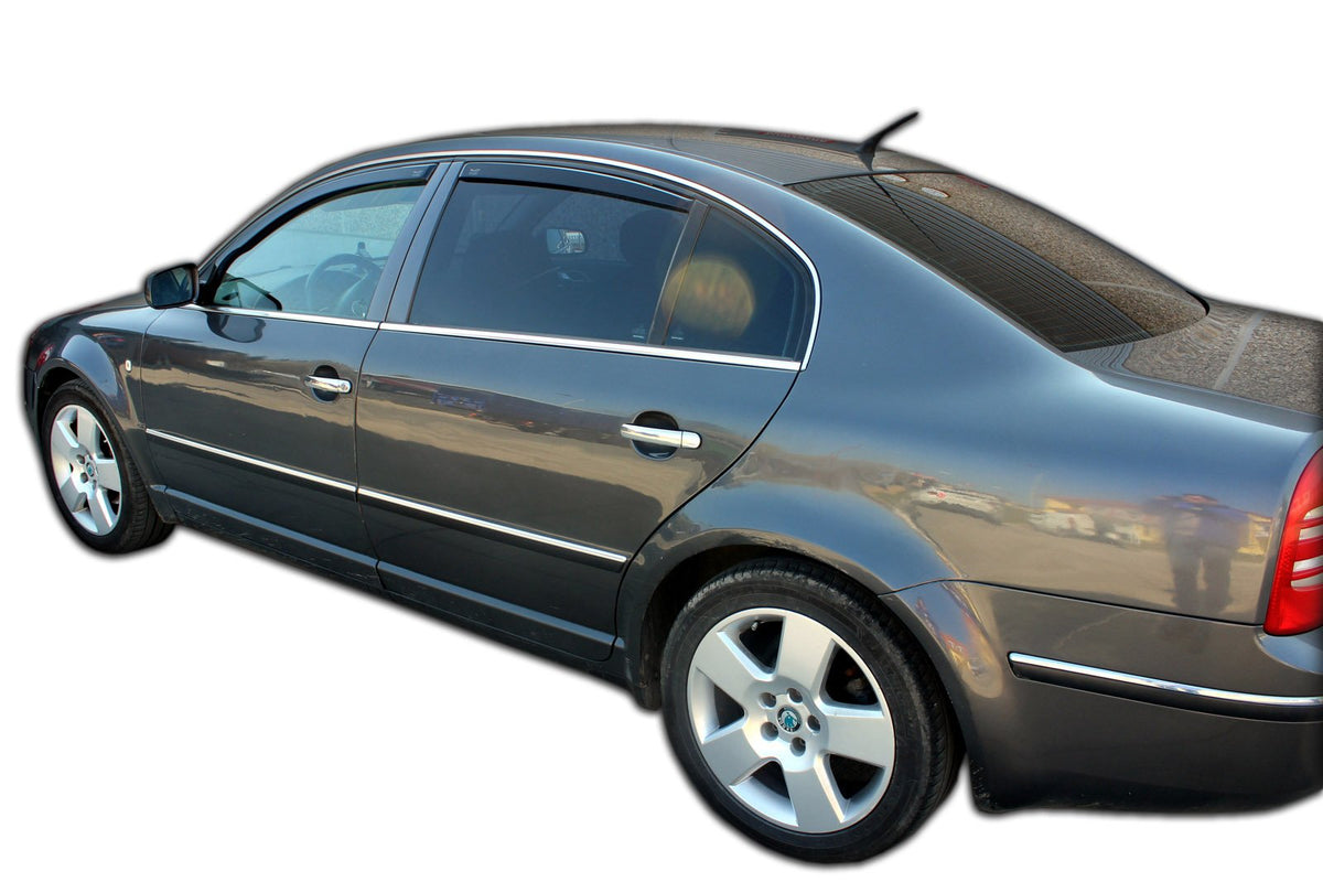Vindavviser Skoda Superb I Sedan (2001-2008) – PMMA Plexiglass - nærbilde