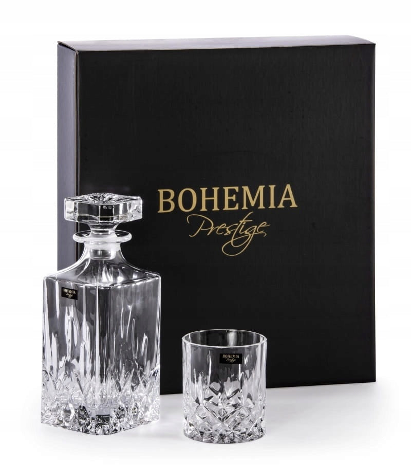 Bohemia Classico Whiskysett 7 Deler Karaffel + Glass Krystallglass