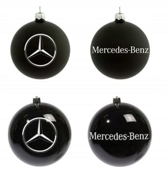 Julekuler Til Juletre Mercedes-Benz Svarte