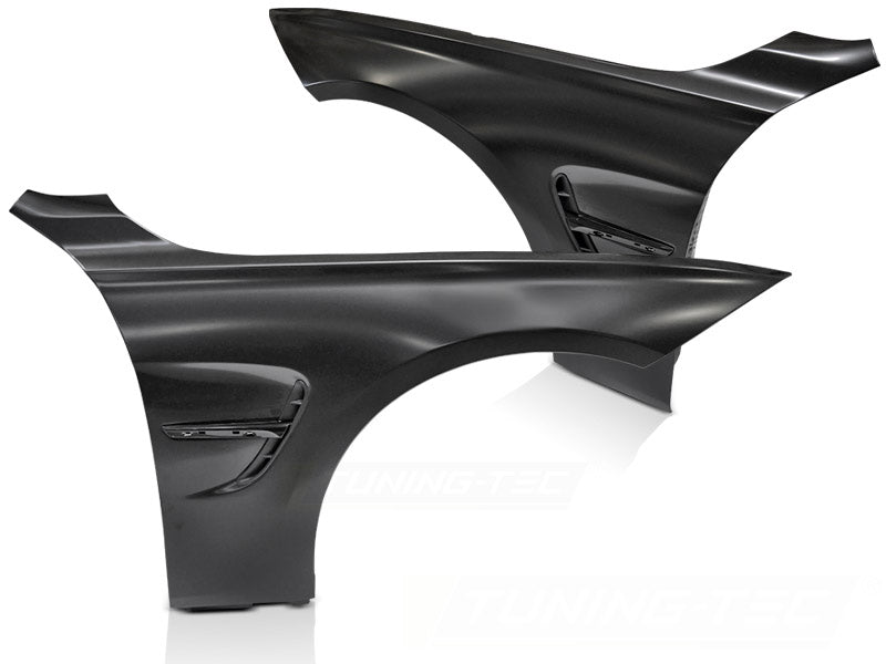 Sport Style skjermer BMW 4-Serie F32 F33 F36 svart med sideventiler sett forfra