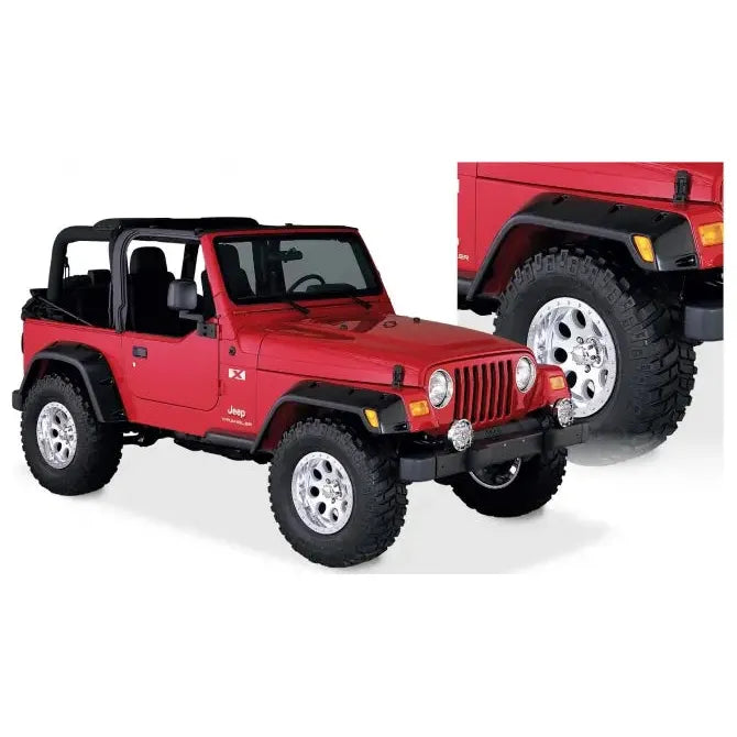 Skjermbreddere Bushwacker Pocket Style - Jeep Wrangler TJ | Nomax.no🥇