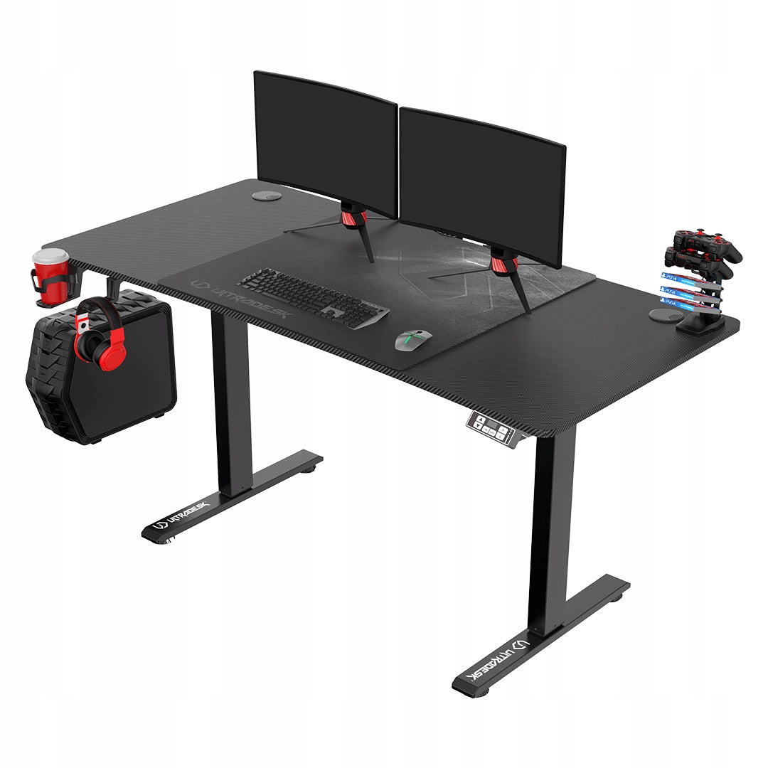 Elektrisk Justerbart Gaming-skrivebord 140 cm med USB