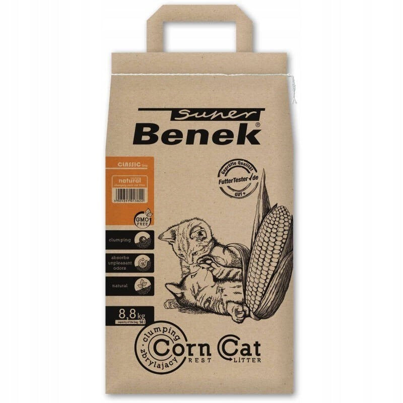Certech Super Benek Corn Cat Klumpende Maiskattesand 14L