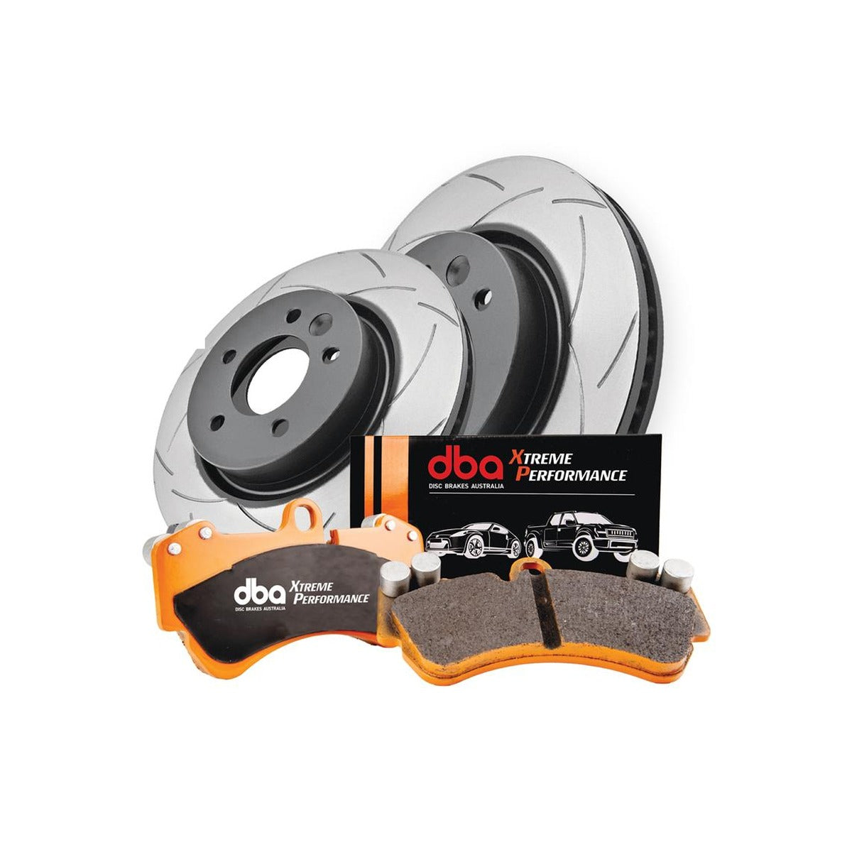 DBA T2 Slotted bremseskiver og Xtreme Performance-klosser for bakaksel BMW Z4 (G29) 18-