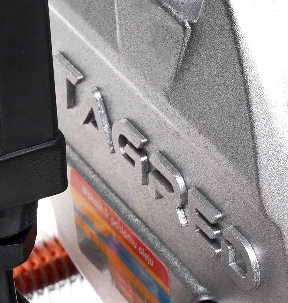Kompressor Tagred TA365 manometer og trykkregulator nærbilde