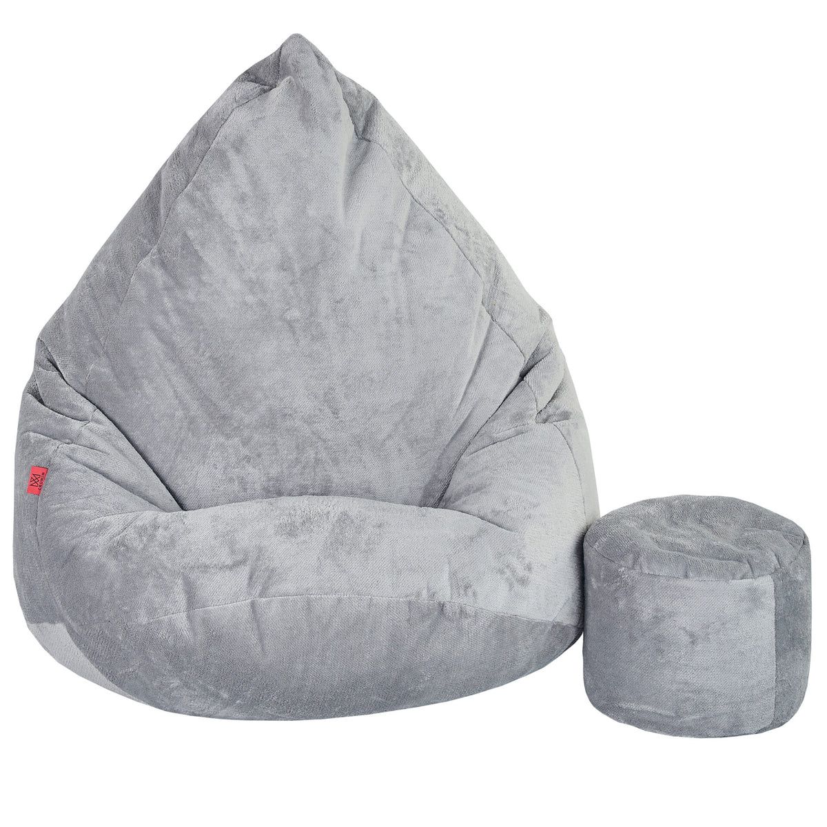 Sakkosekk premium Cloud plysj gra med puff – Cronen